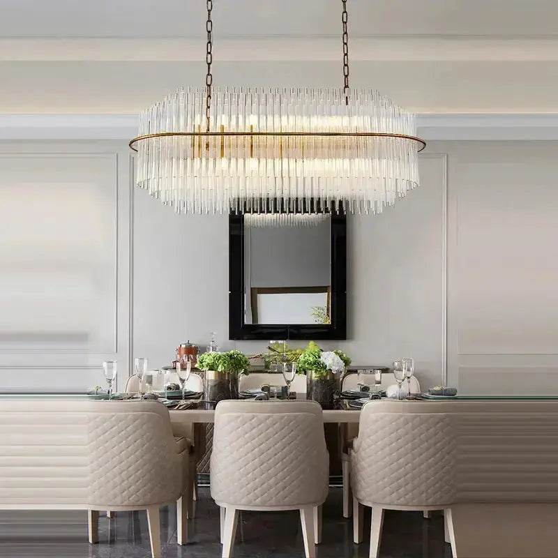 Crystal Designer Oval Round Chandelier ChandeliersLife®