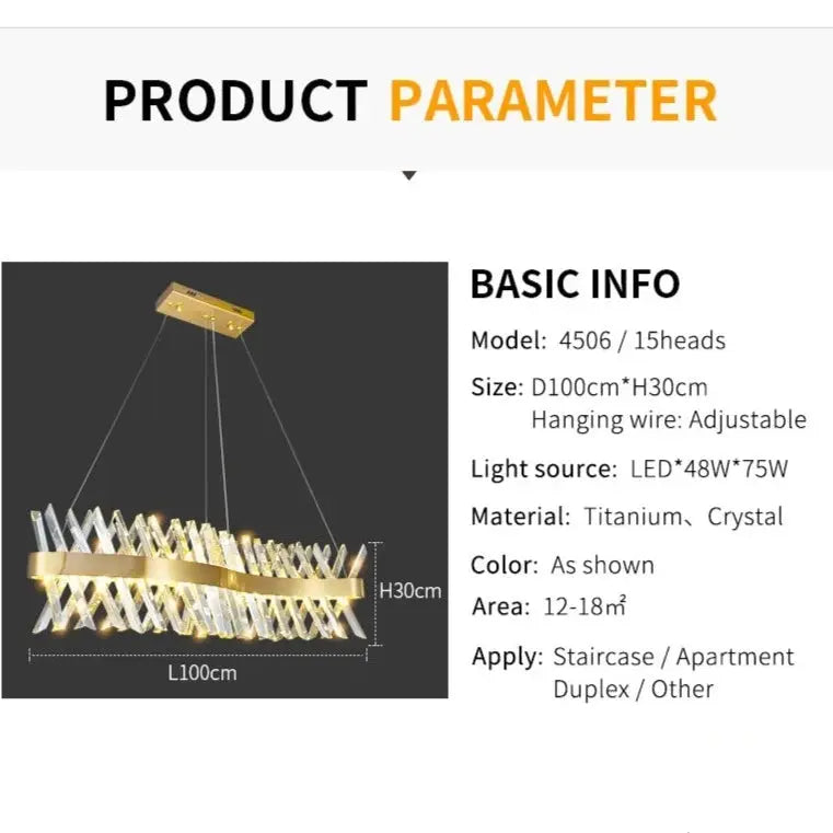 Crystal Chandelier Luxury Hanging Lamp ChandeliersLife®