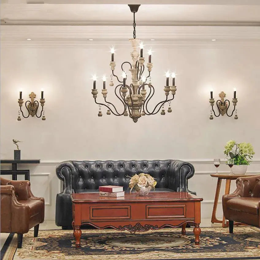 Nordic Wood Farmhouse Decor Chandelier ChandeliersLife®