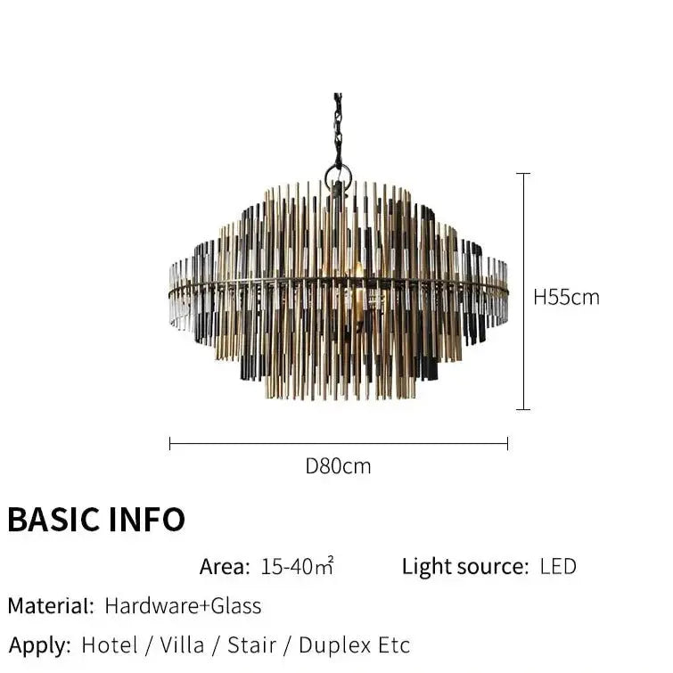 Modern Iron Chain Rectangle Chandelier ChandeliersLife®