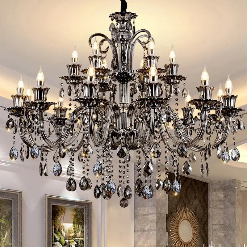Modern Candle Large Crystal Chandelier ChandeliersLife®
