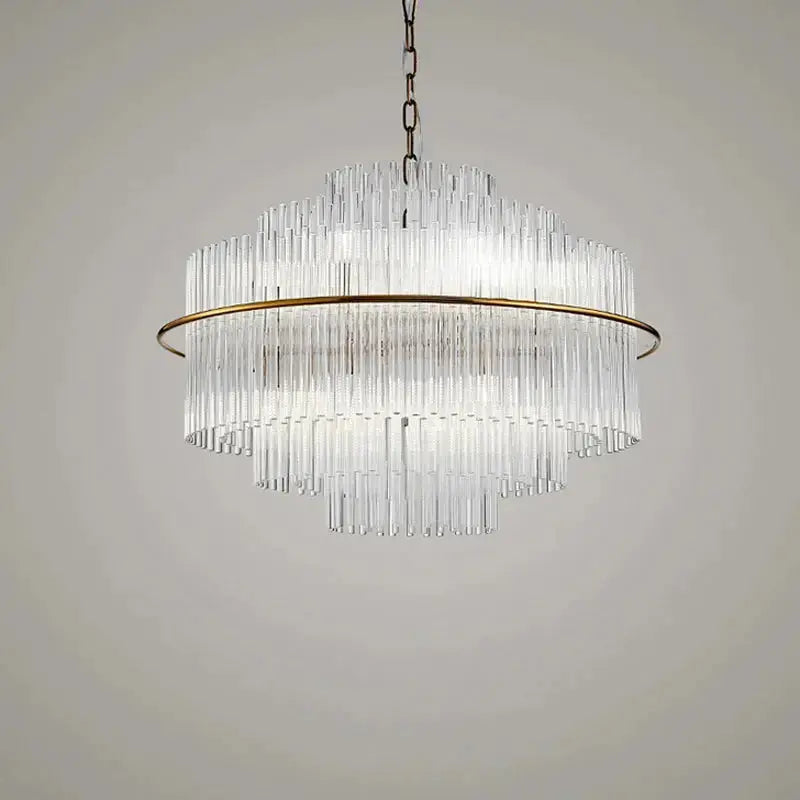 Crystal Designer Oval Round Chandelier