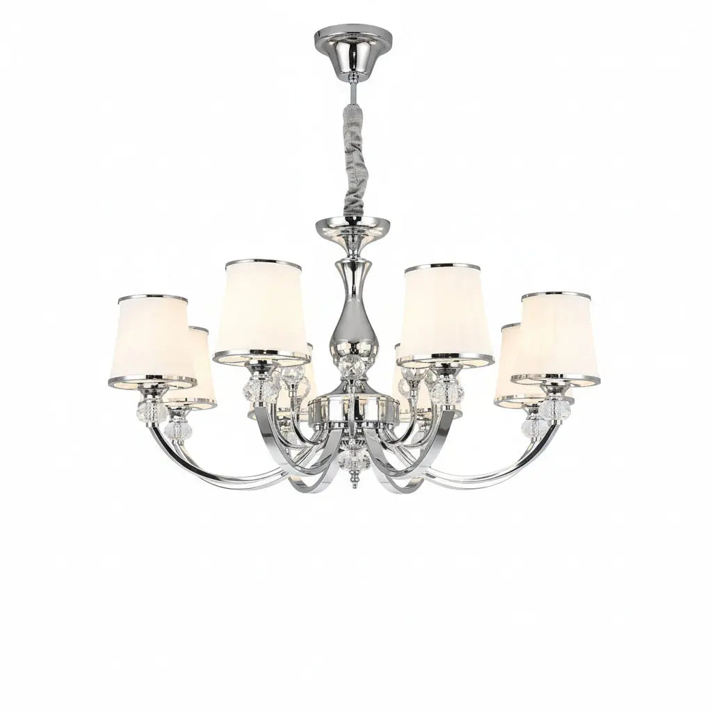 Modern Chrome Chandelier For Living Room ChandeliersLife®