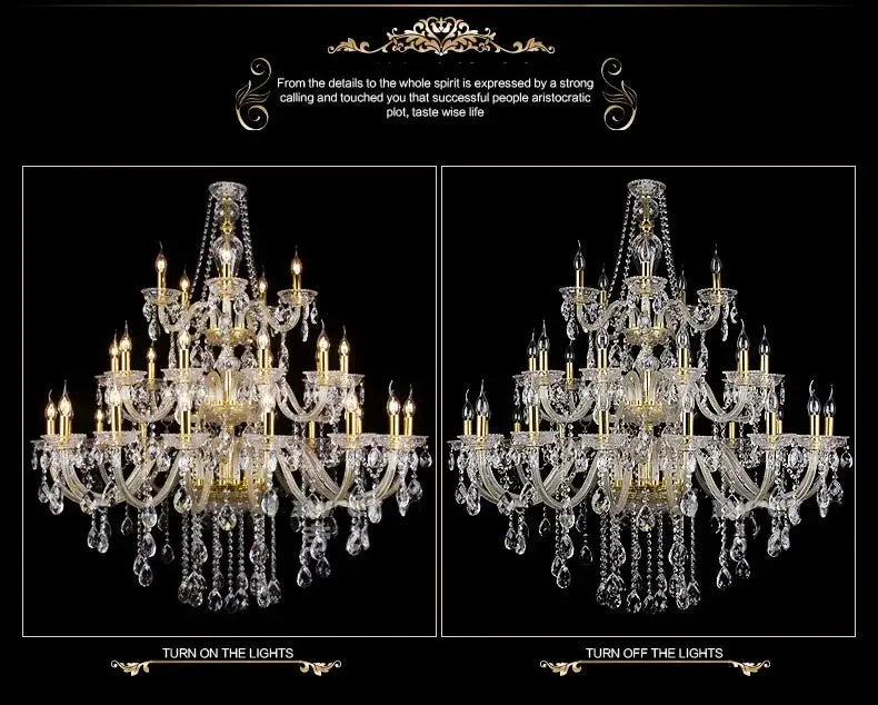 Classic 3 layers Crystal Chandelier