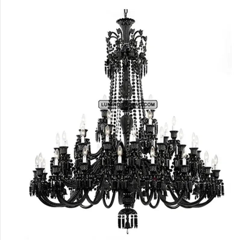 Black Crystal Chandelier Lighting Luxury Hotel Chandeliers For Dining Room Black Chandelier Lamps Glass Crystals For Chandeliers ChandeliersLife®