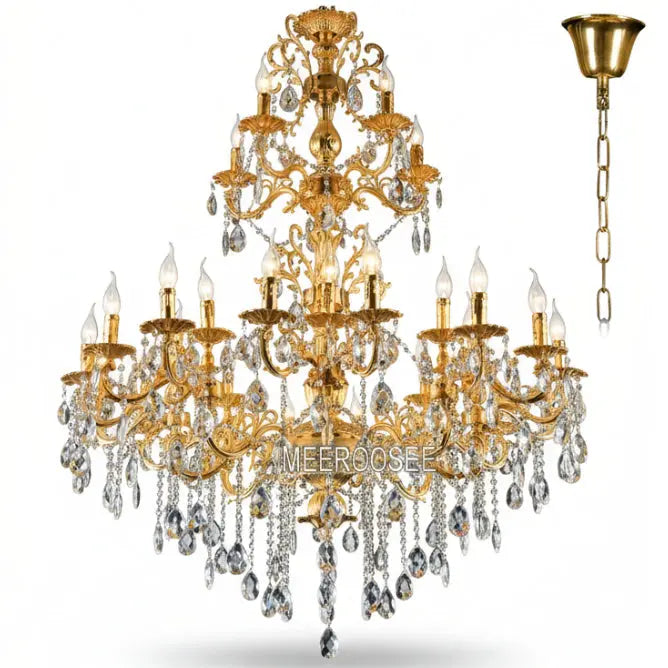Luxurious Crystal 3 Tiers Chandelier ChandeliersLife®