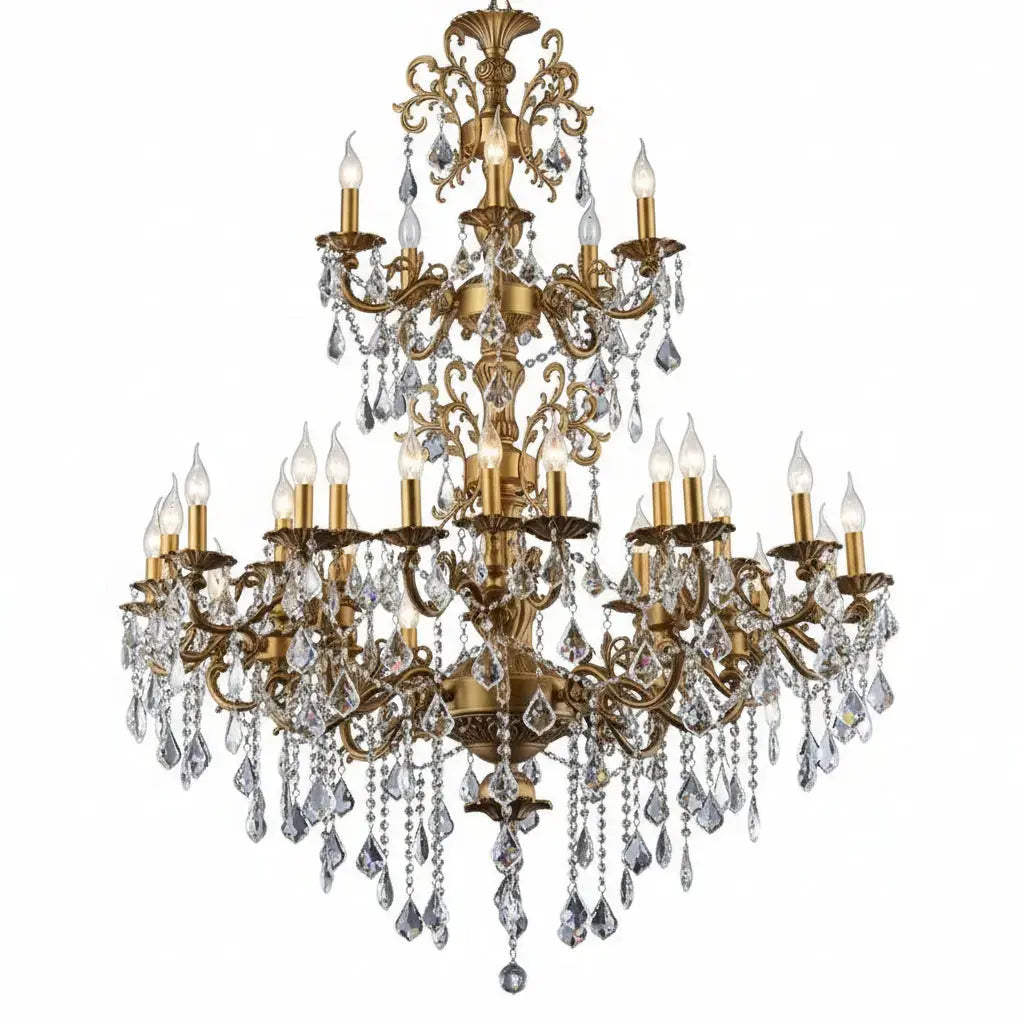 Luxurious Crystal 3 Tiers Chandelier ChandeliersLife®