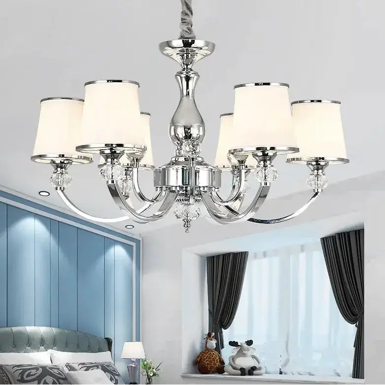 Modern Chrome Chandelier For Living Room ChandeliersLife®