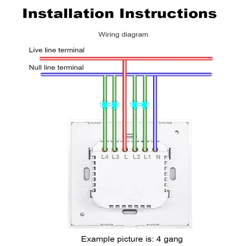 Square Buttons WiFi Touch Switch ChandeliersLife®