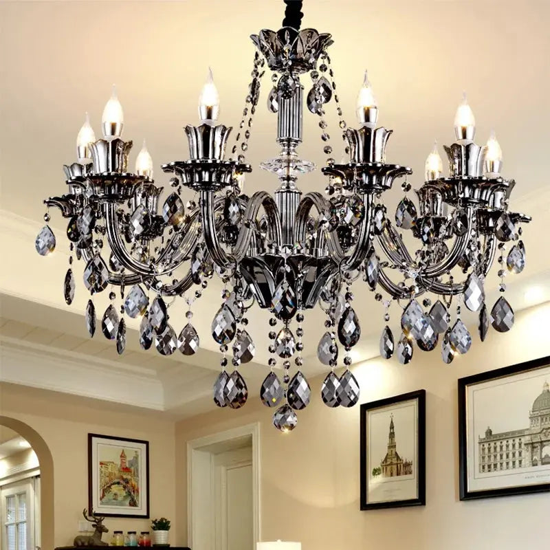 Modern Candle Large Crystal Chandelier ChandeliersLife®