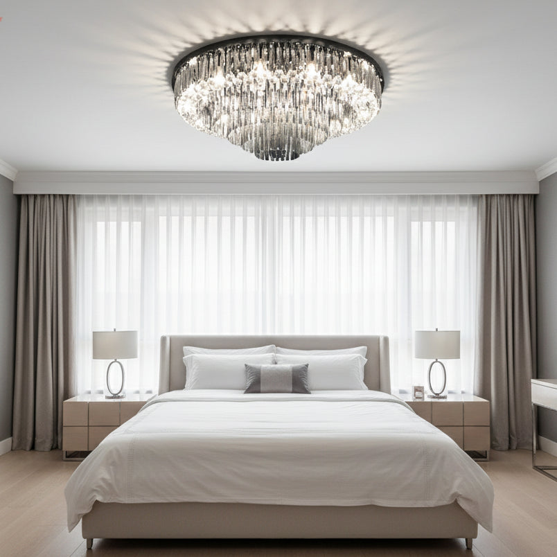 Luxury Crystal Ceiling Smoky Gray Lamp ChandeliersLife®
