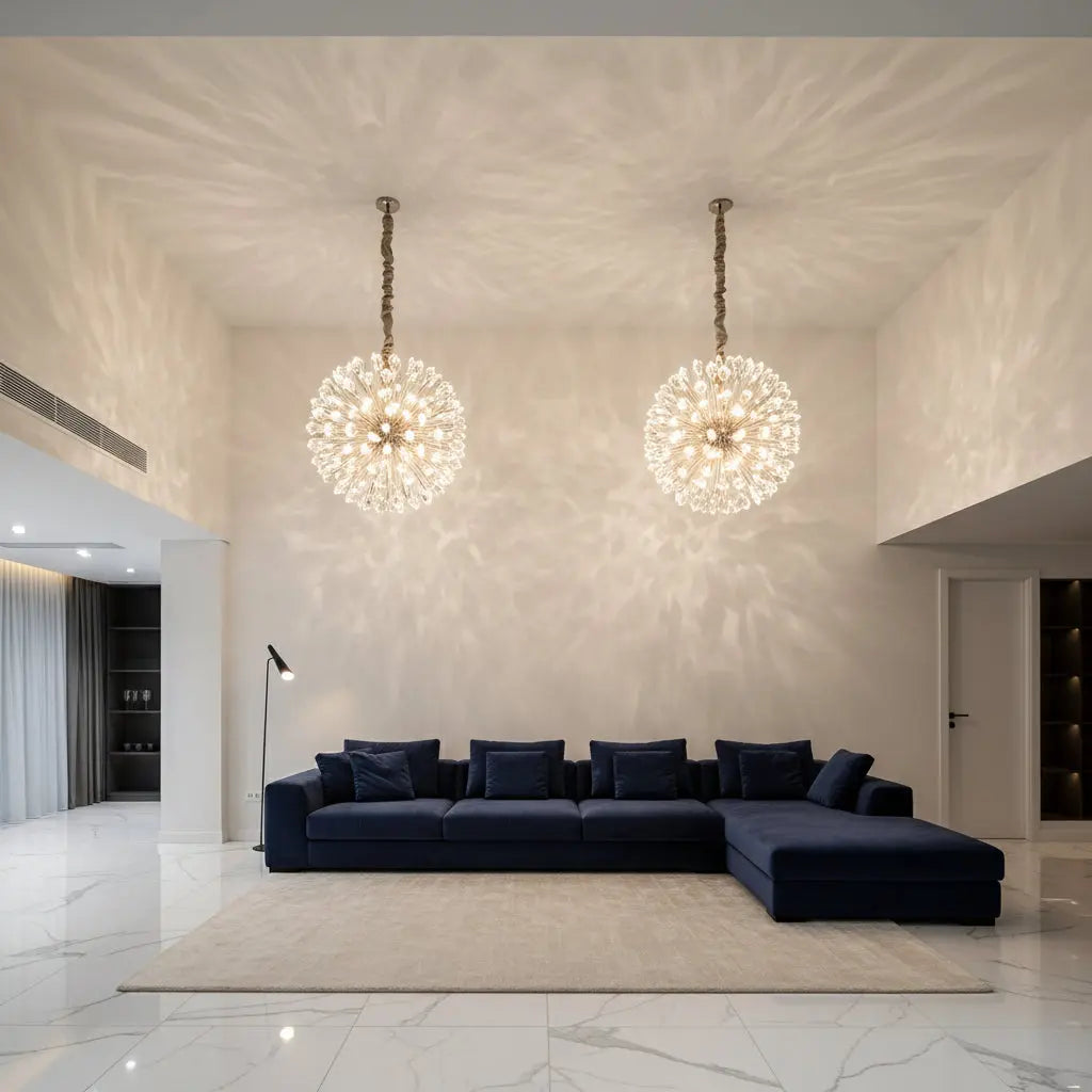 Aurelia Gold Crystal Starburst Chandelier — alternate product view 2