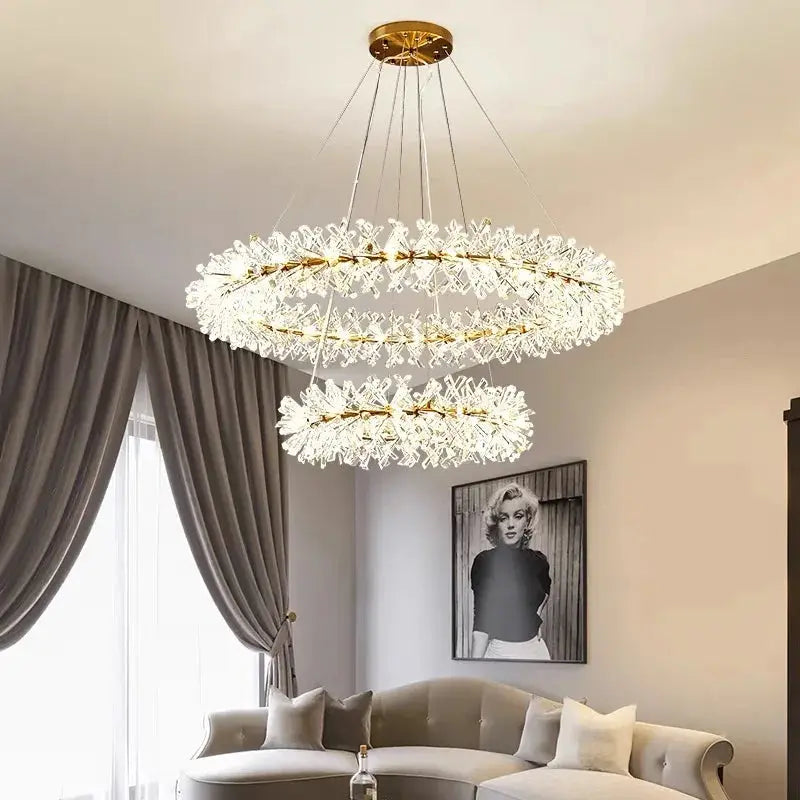 Modern Crystal Flower Pendant Chandelier ChandeliersLife®