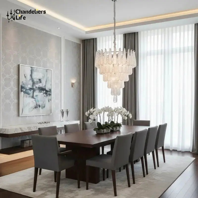 Glass Leaf Pendant Light