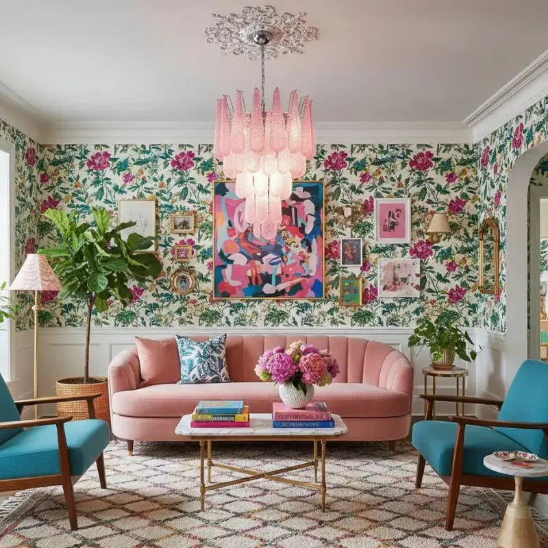 Glass Leaf Pendant Light