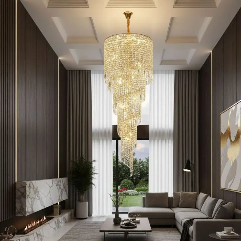 Lustre d'escalier de luxe