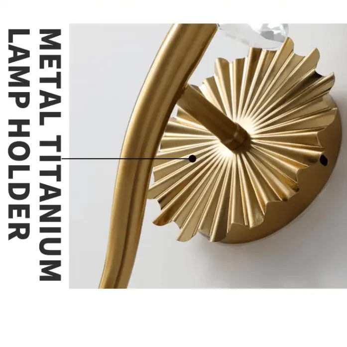 Modern Brass Crystal Wall Fixture ChandeliersLife®