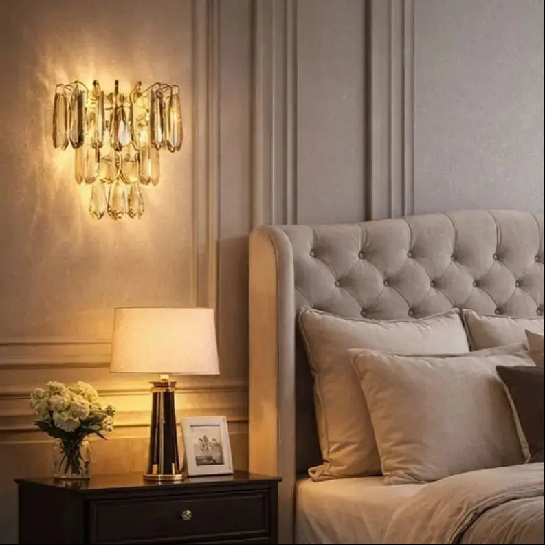 Modern Gold Crystal Wall Lights ChandeliersLife®