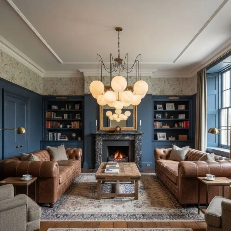 Modern Alabaster Ball Chandelier ChandeliersLife®