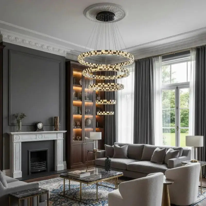 Modern Circular Luxury Villa Lighting ChandeliersLife®