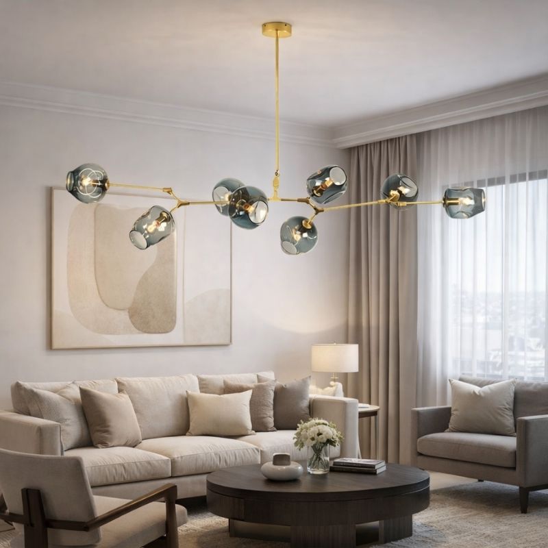 Modern Glass Designer Hanging Chandelier