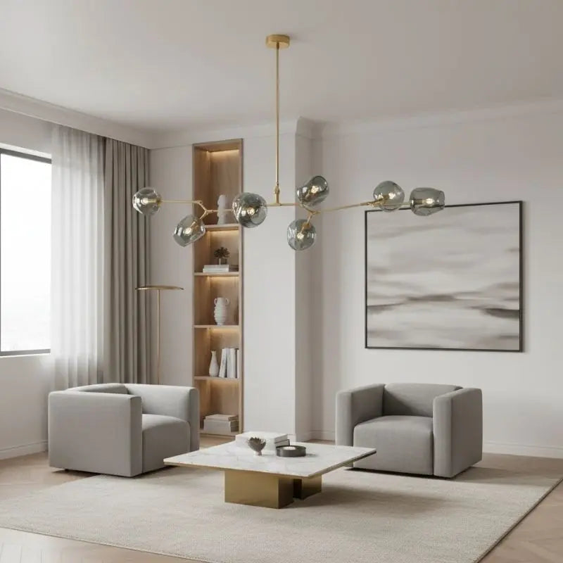 Modern Glass Designer Hanging Chandelier Nordic