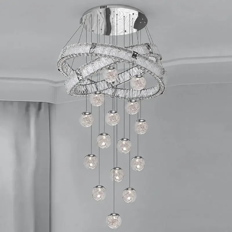 Modern Home Decor Led Staircase Chandeliers