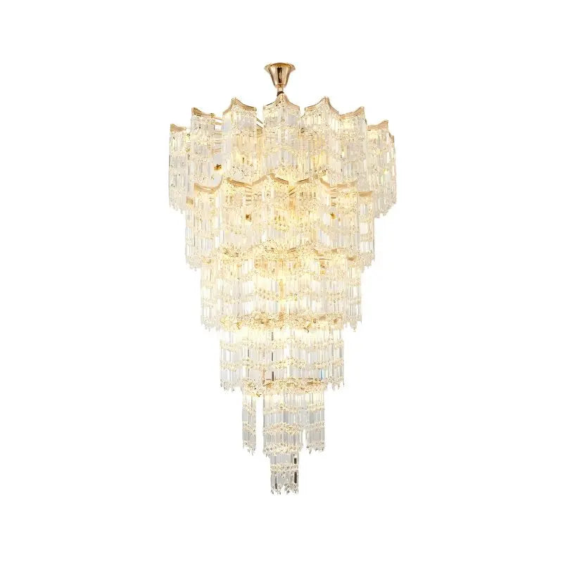 Modern Luxury Stairs Large Crystal Chandeliers ChandeliersLife®