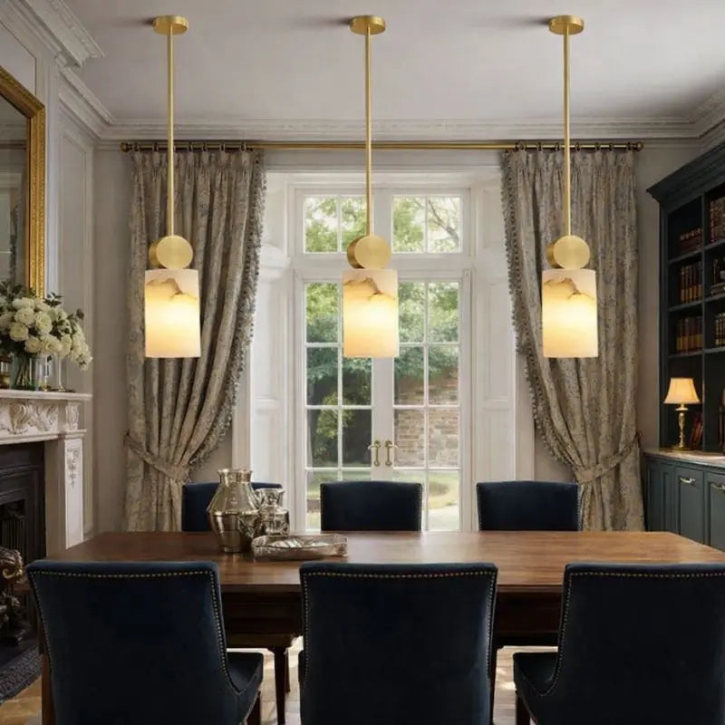 Nordic Marble Copper Hanging Lamp ChandeliersLife®