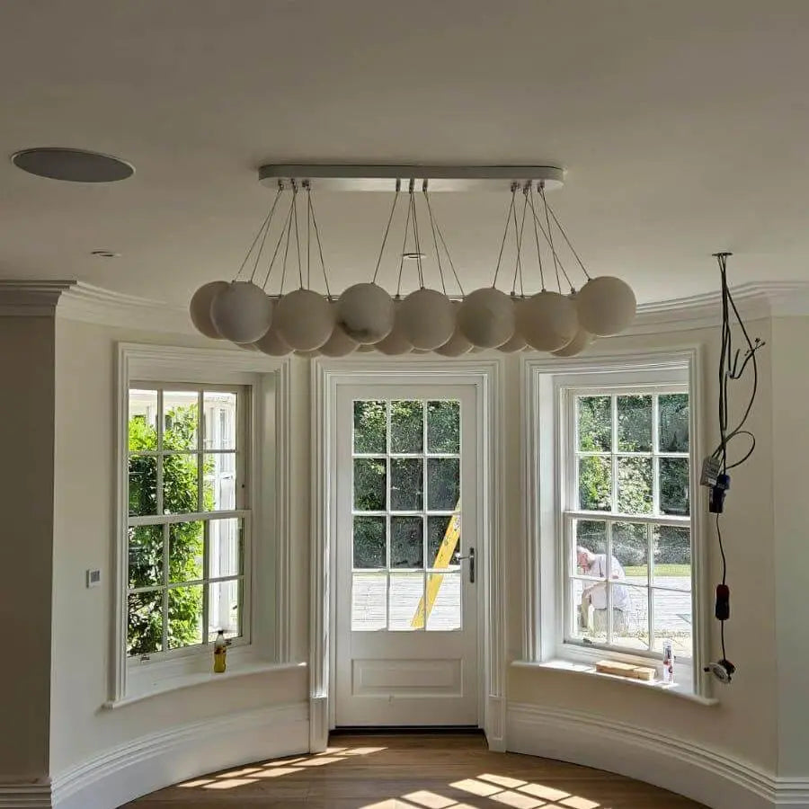 Rectangular Chandelier Alabaster Ball Chandelier ChandeliersLife®