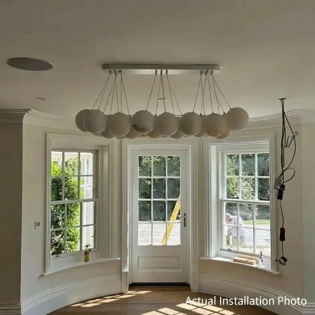 Rectangular Balls Alabaster Chandelier ChandeliersLife®