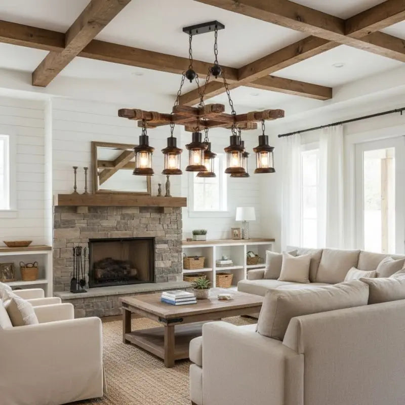 Retro Wood Vintage Chandelier ChandeliersLife®