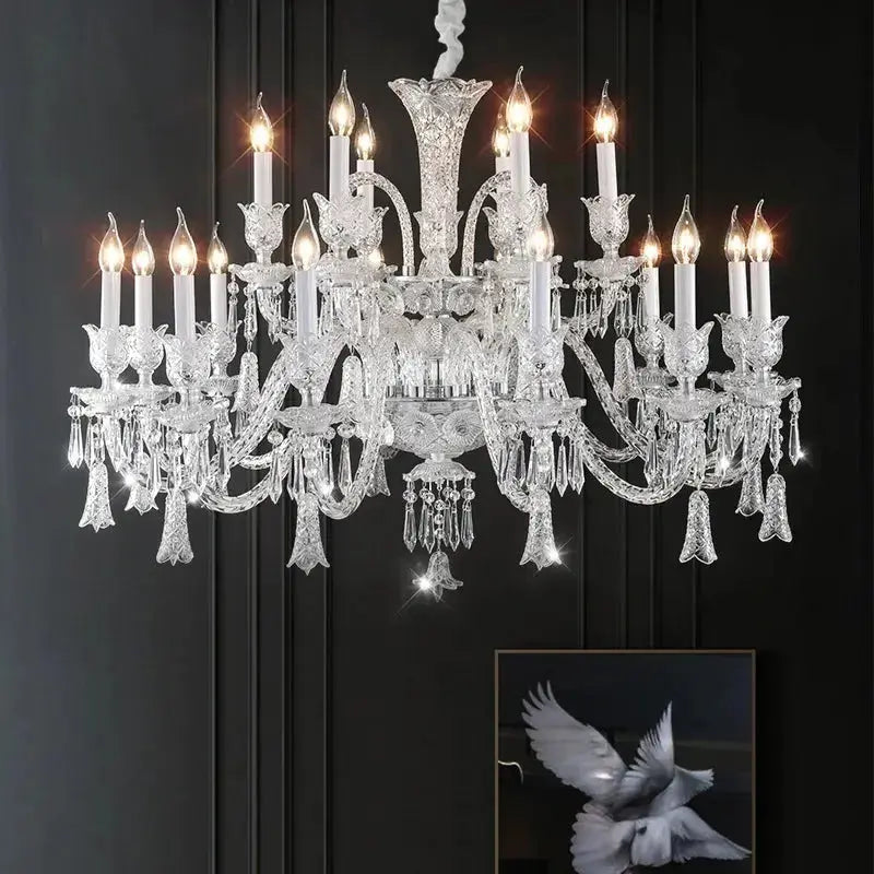 Living Room Lighting Luxury K9 Crystal Chandelier ChandeliersLife®