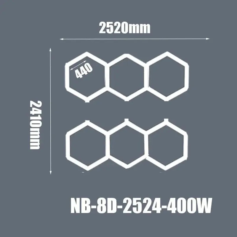 Hexagon Ceiling Light for Car Showroom Workshop ChandeliersLife®