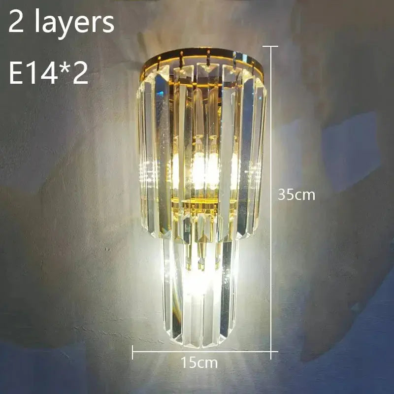 Luxury Hotel Lobby Crystal Large Wall Lamp ChandeliersLife®