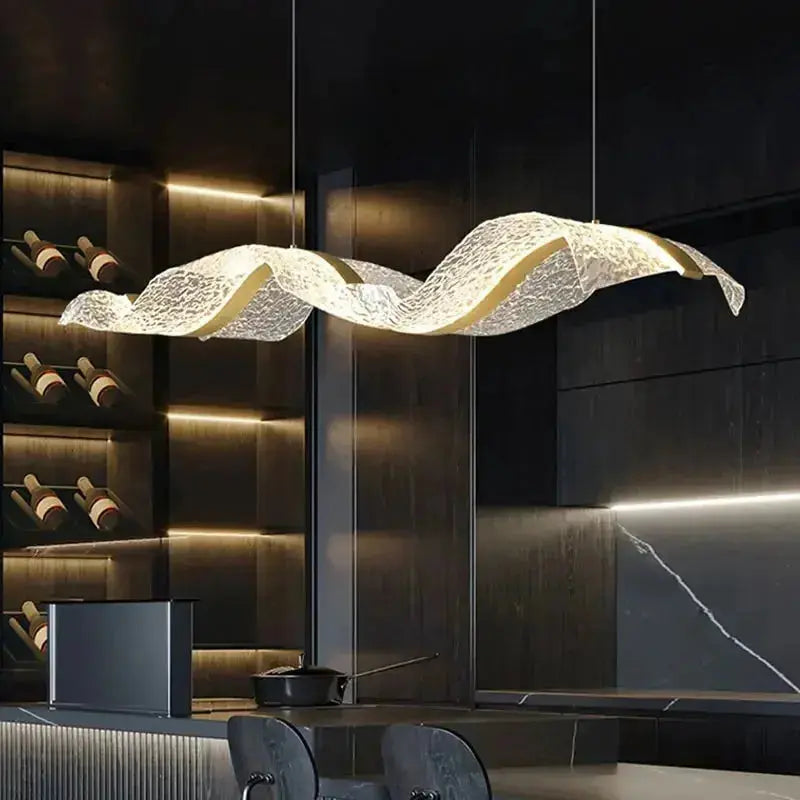 Modern Minimal LED Chandelier Wave Design ChandeliersLife®