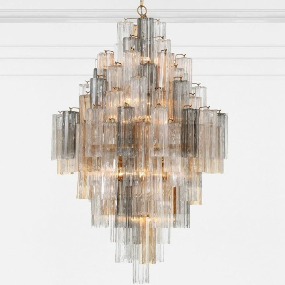 Lucera Murano-inspired Mixed Glass chandelier, product gallery image 3 of 13