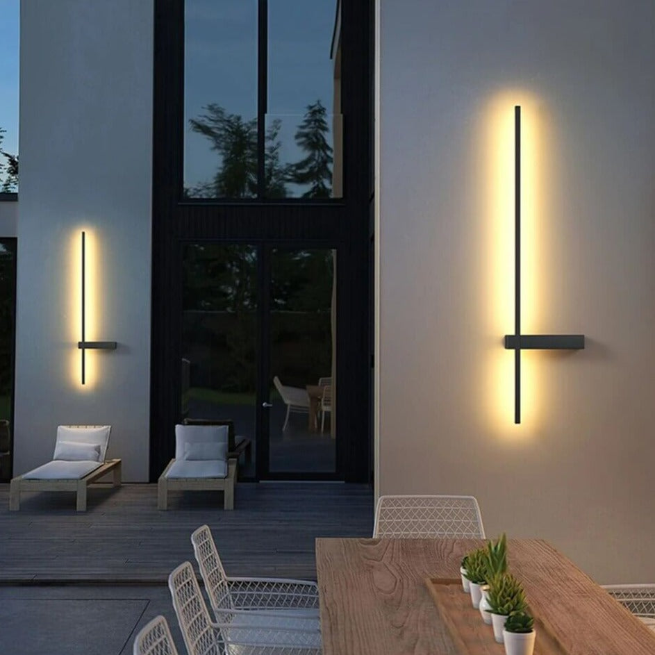 Modern Long Wall Outdoor Light