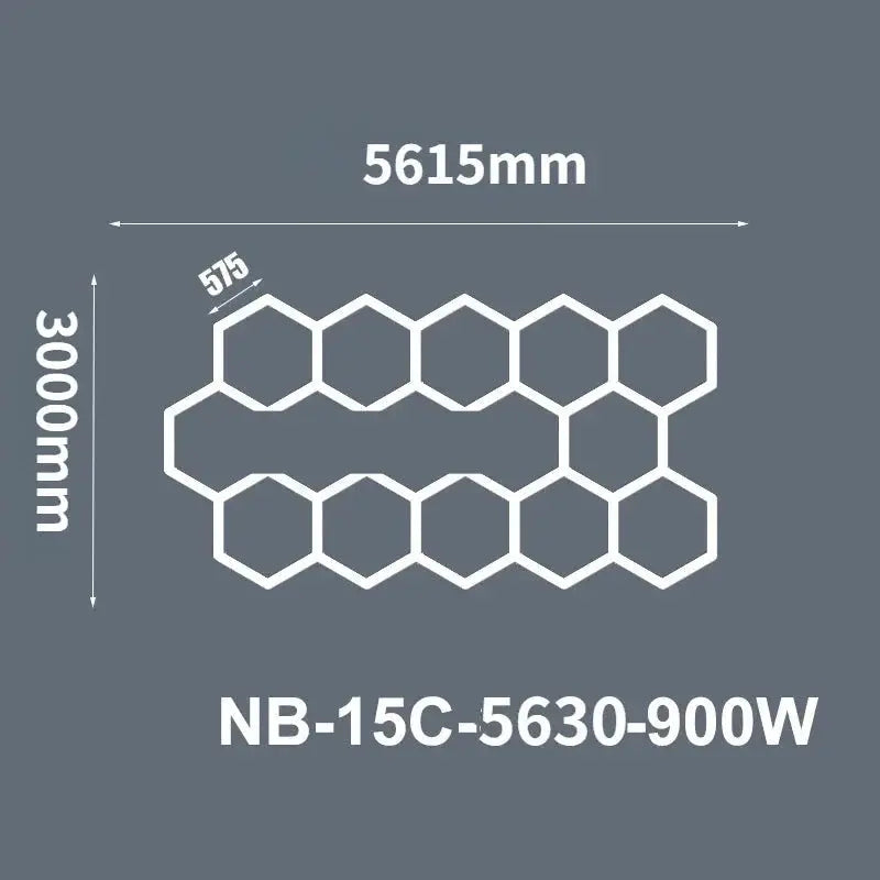 Hexagon Ceiling Light for Car Showroom Workshop ChandeliersLife®