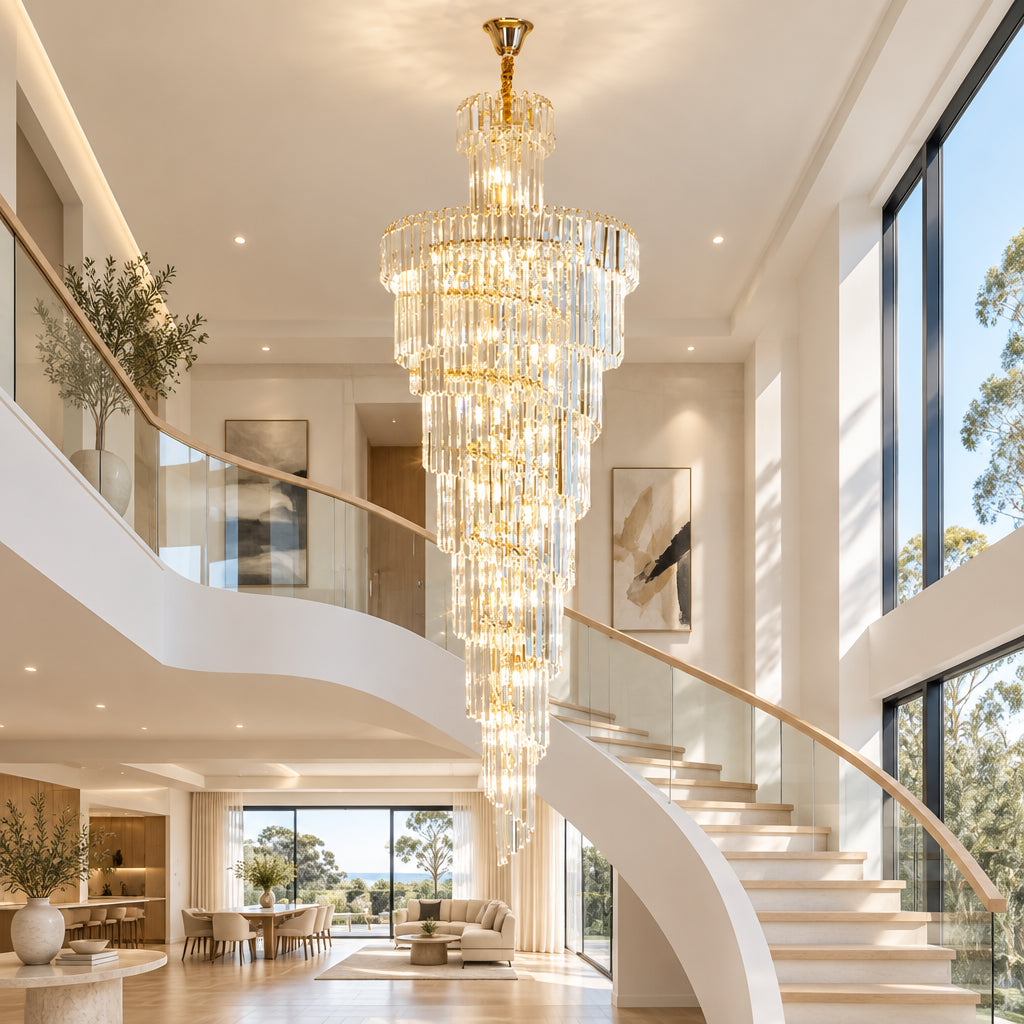 Modern Loft Chandelier - Golden ChandeliersLife®
