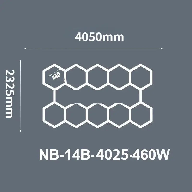 Hexagon Ceiling Light for Car Showroom Workshop ChandeliersLife®