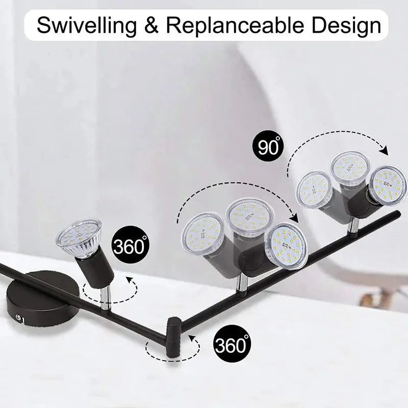 GU10 Living Room Ceiling Light ChandeliersLife®