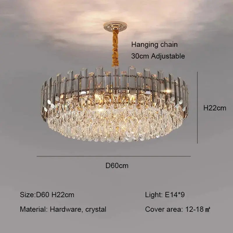 Modern Luxury Crystal E14 Chandeliers