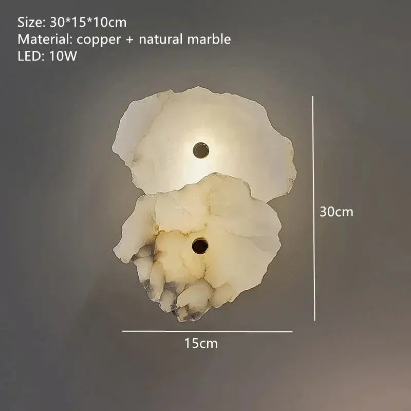 Round Ceiling Marble Wall Lights