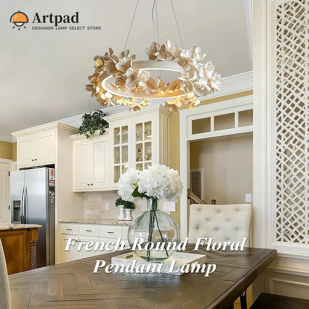French Round Floral Chandelier ChandeliersLife®