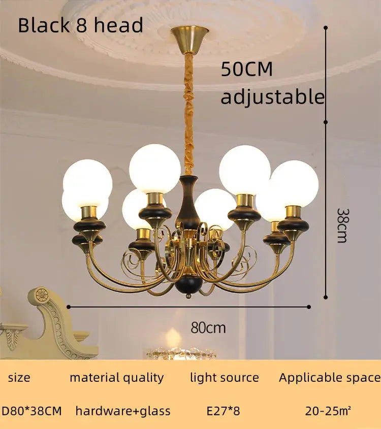 Nordic Retro Pastoral Cream Style Chandelier Bedroom Living Room Dining Room Ceiling Chandelier French Homestay LED Chandelier ChandeliersLife®