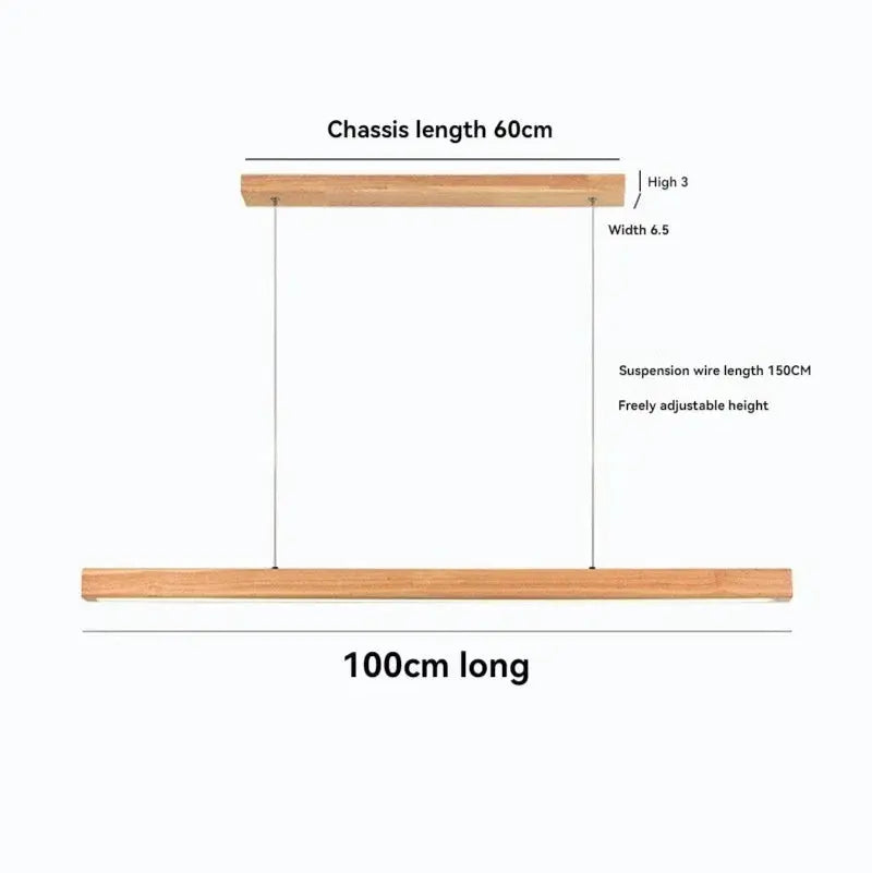 Long Strip Custom Wooden Fixtures ChandeliersLife®