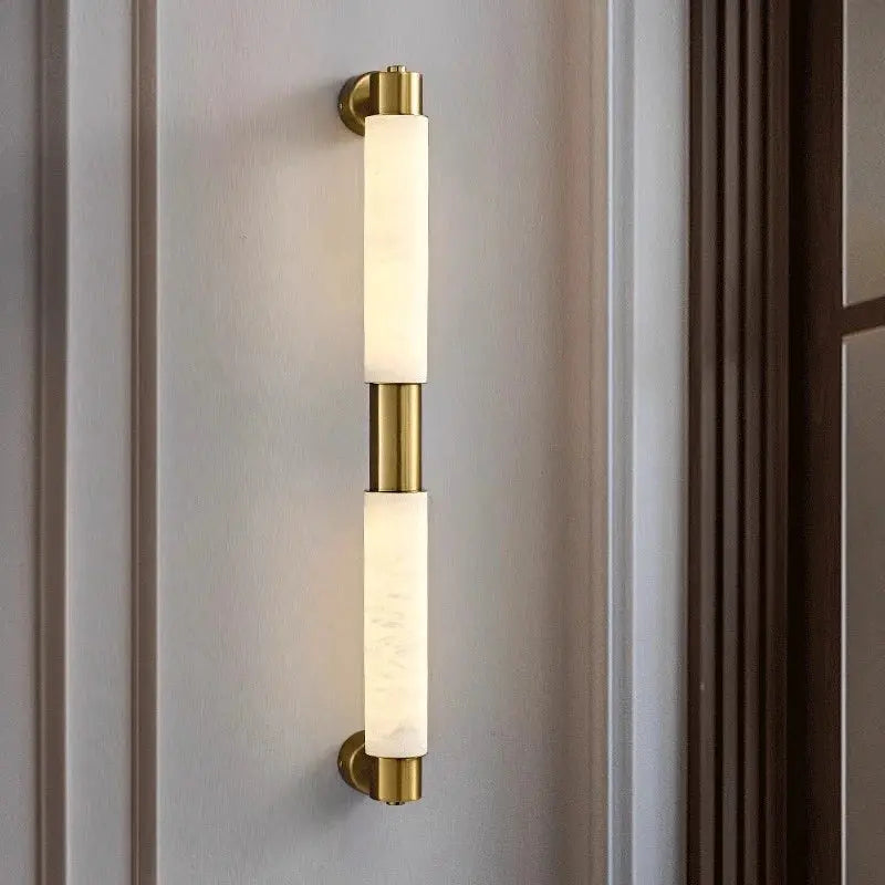 Modern Alabaster Bathroom Wall Lamp