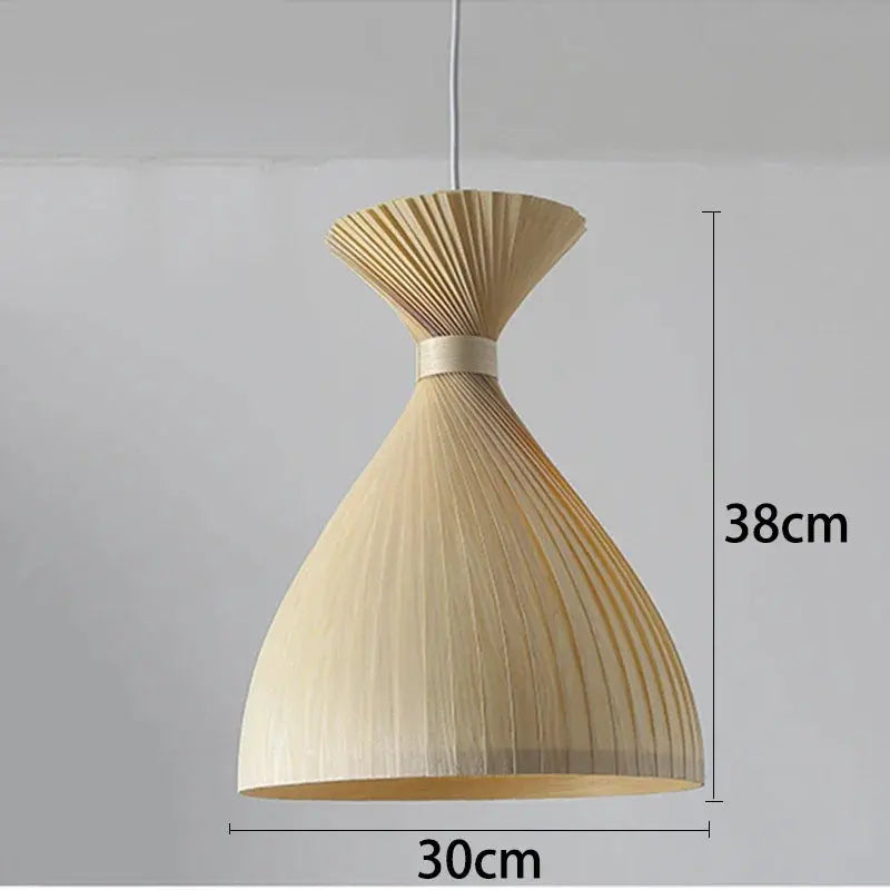 Japanese Wabi-sabi Wooden Pendant Light ChandeliersLife®