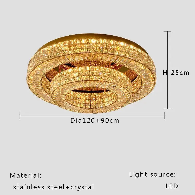 Modern Two Tier Crystal Luxury Ceiling Lights ChandeliersLife®